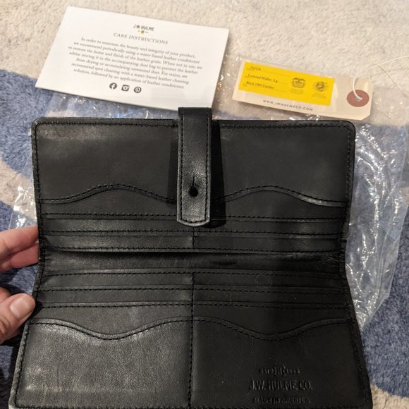 JW Hulme linwood wallet (blue or black)- NWT - Picture 10 of 11